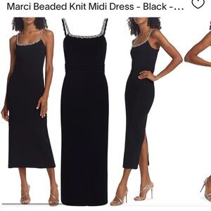 Saks Fifth Avenue SIMKHAI Women's Marci Beaded Knit Midi Dress - Black